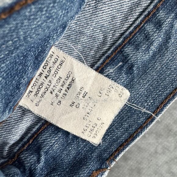 Harley Davidson Straight Leg Jeans Blue Vintage Denim - Size: 30x34 - Picture 4 of 9